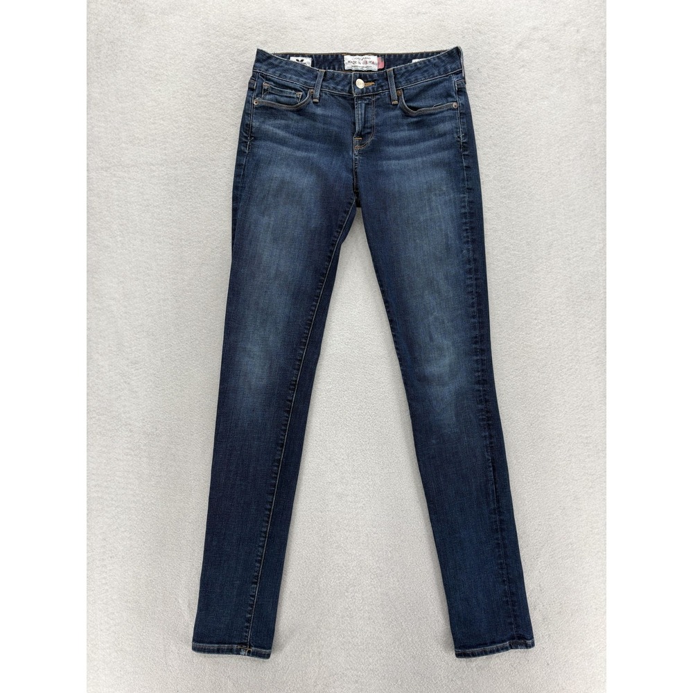 Lucky Brand Lolita Mid Rise Skinny Jeans Womens 28 Blue White Oak Cone Denim USA